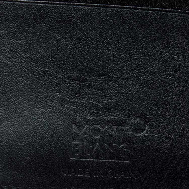 مملوكة مسبقًا Montblanc Black Leather Sartorial Bifold Wallet 