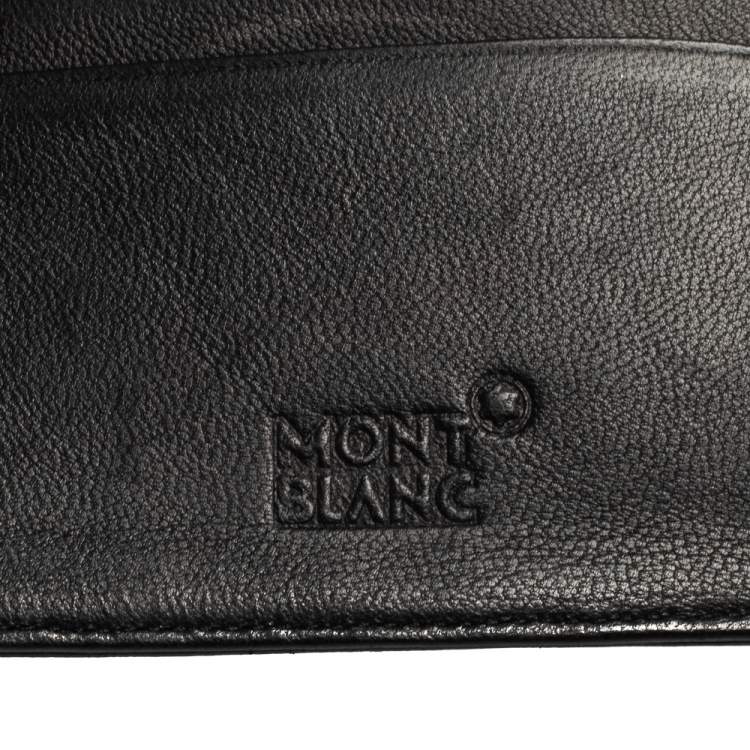 Pre Owned Montblanc Black Leather Meisterstuck Bifold Wallet