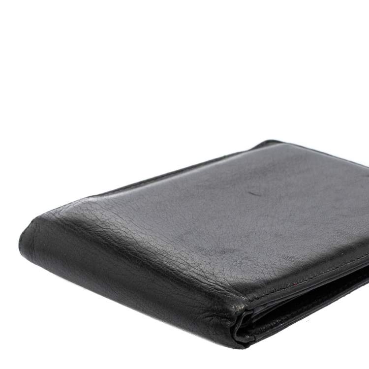 Pre Owned Montblanc Black Leather Meisterstuck Bifold Wallet