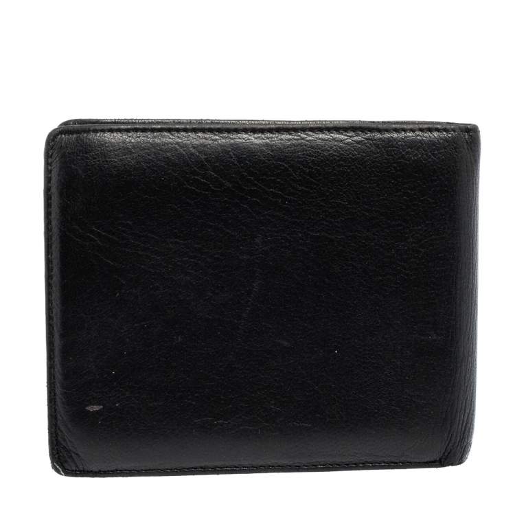 Pre Owned Montblanc Black Leather Meisterstuck Bifold Wallet