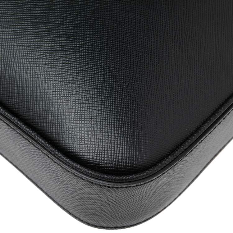Pre Owned Montblanc Black Leather Sartorial Document Briefcase