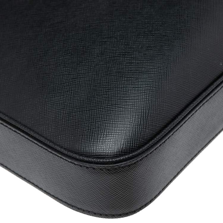 Pre Owned Montblanc Black Leather Sartorial Document Briefcase