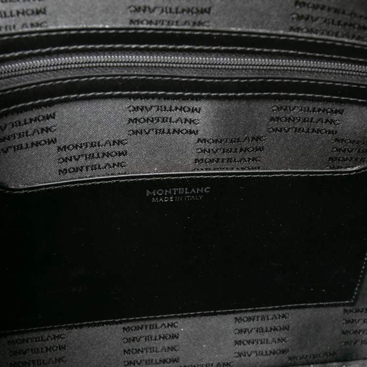 Pre Owned Montblanc Black Leather Meisterstuck Briefcase