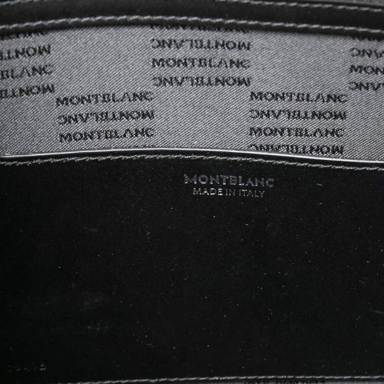 Pre Owned Montblanc Black Leather Meisterstuck Briefcase
