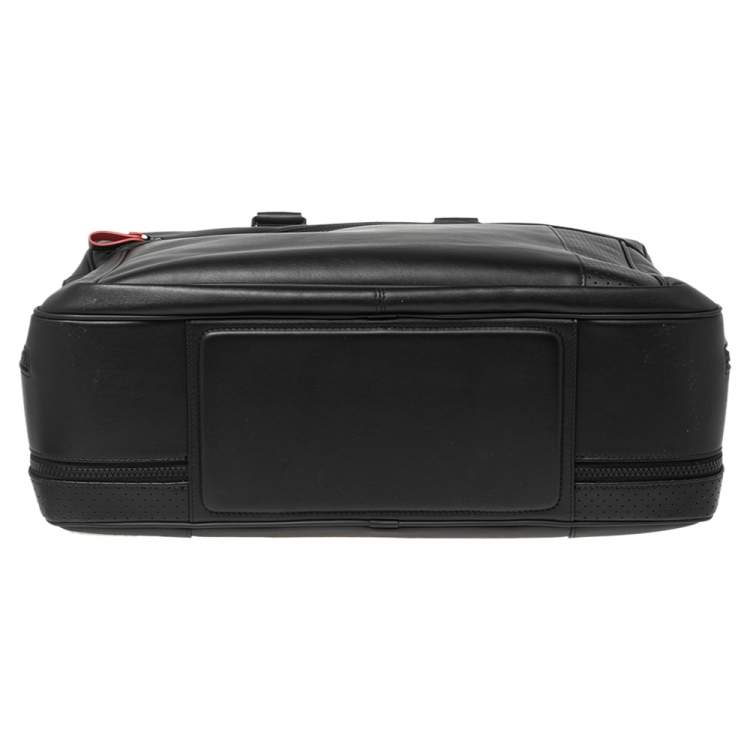 Pre Owned Montblanc Black Leather Briefcase