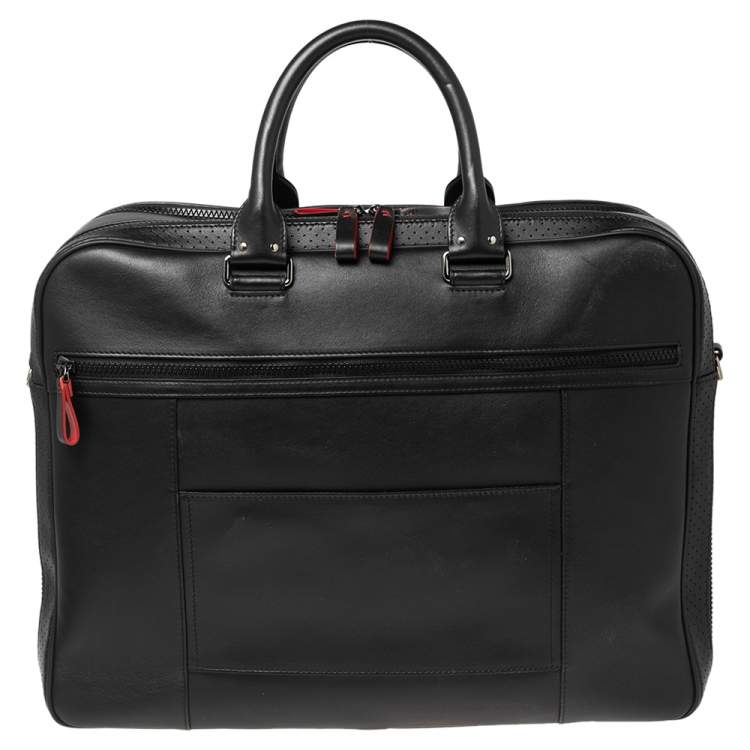 Pre Owned Montblanc Black Leather Briefcase