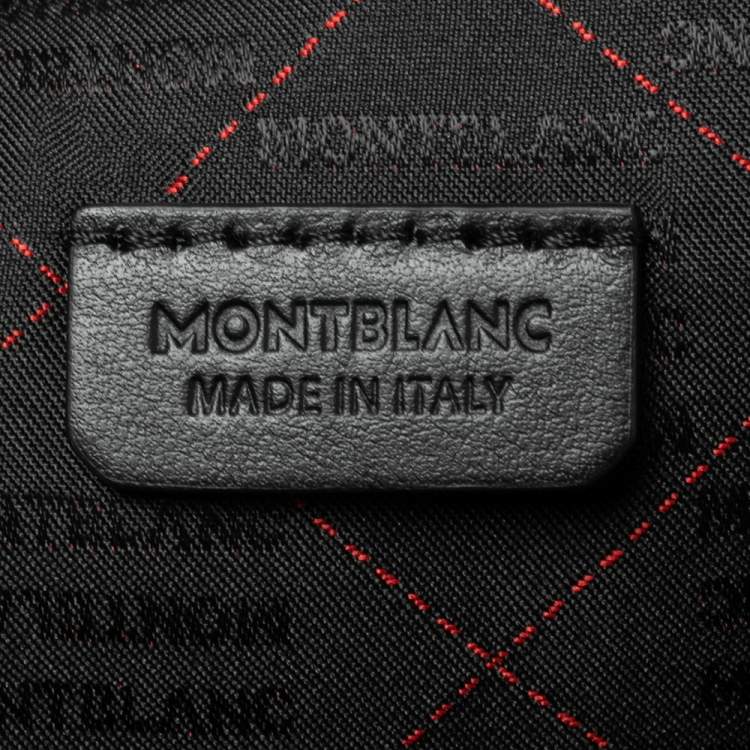 Pre Owned Montblanc Black Leather Briefcase