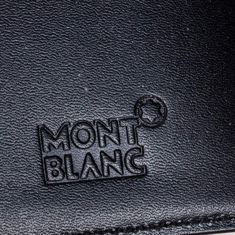 مملوكة مسبقًا Montblanc Black Leather Meisterstuck Business Card Case