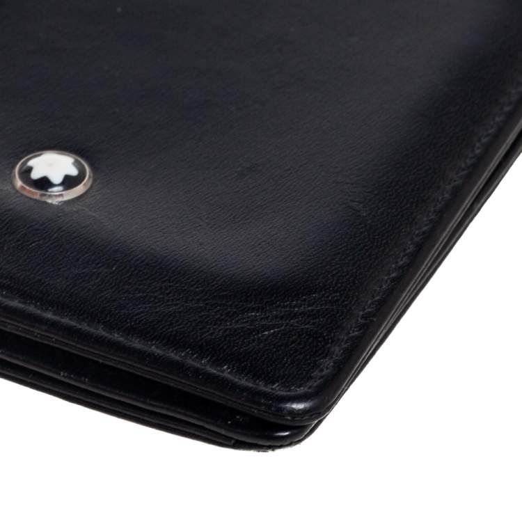 مملوكة مسبقًا Montblanc Black Leather Meisterstuck Business Card Case