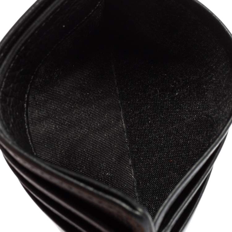 Pre Owned Montblanc Black Leather Meisterstuck Card Holder 6CC