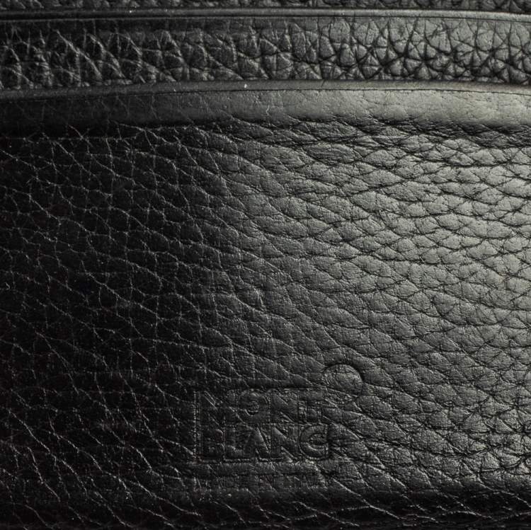 Pre Owned Montblanc Black Leather Meisterstuck Card Holder 6CC