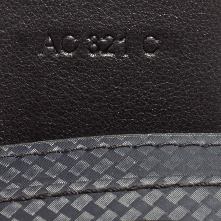 مملوكة مسبقًا Montblanc Blue/Black Leather Card Holder 
