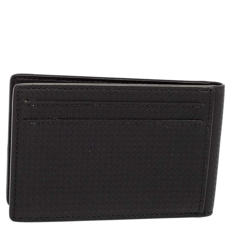 مملوكة مسبقًا Montblanc Black Leather Meisterstück Bifold Card Case
