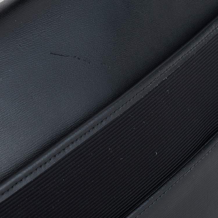 Pre Owned Montblanc Black Leather and Nylon Briefcase