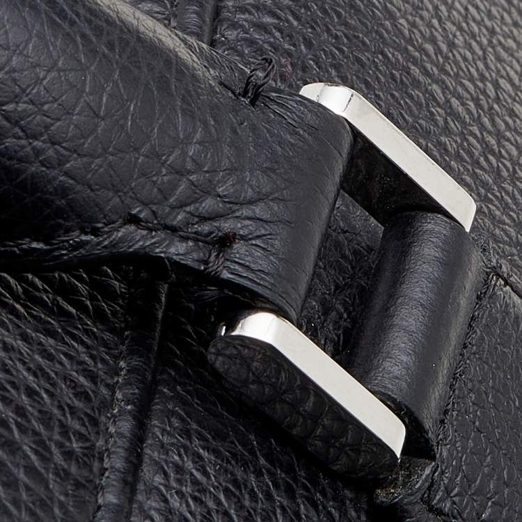 Pre Owned Montblanc Black Soft Grained Leather Meisterstück Document Briefcase