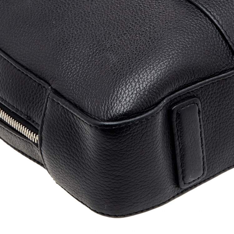 Pre Owned Montblanc Black Soft Grained Leather Meisterstück Document Briefcase