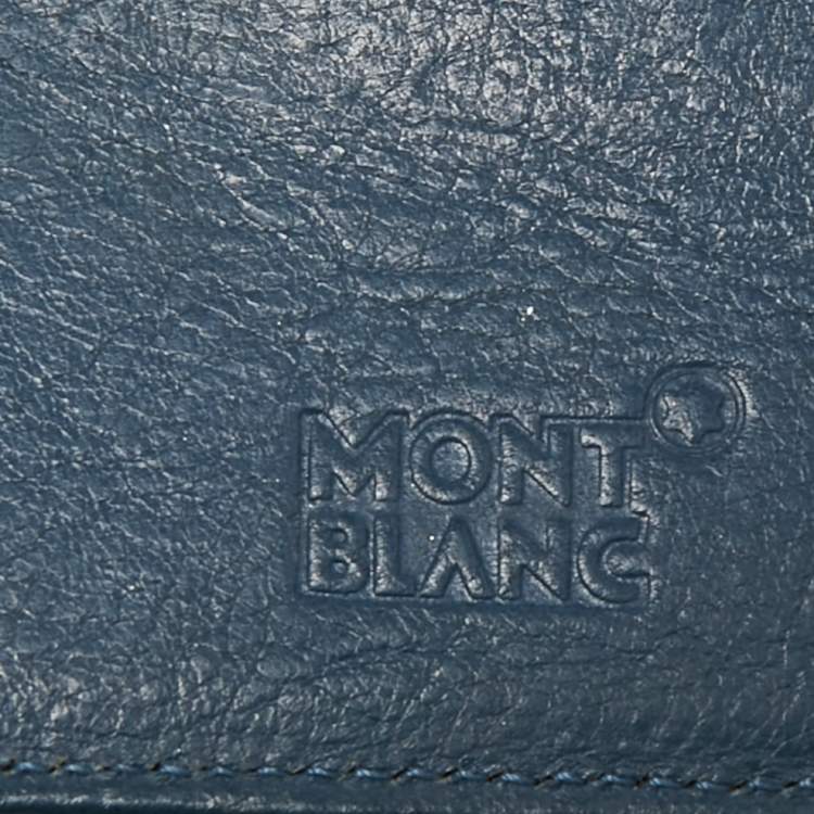 Pre Owned Montblanc Black Leather Sartorial Bifold Wallet 