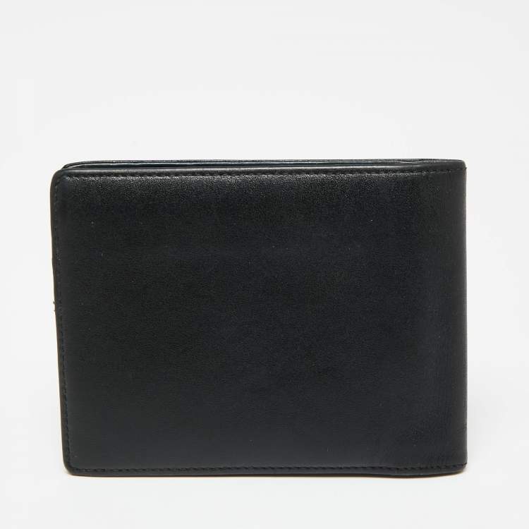 Pre Owned Montblanc Black Leather Sartorial Bifold Wallet 
