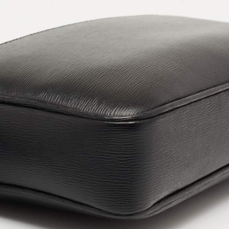 Pre Owned Montblanc Black Leather 4810 Westside Clutch Zip Top