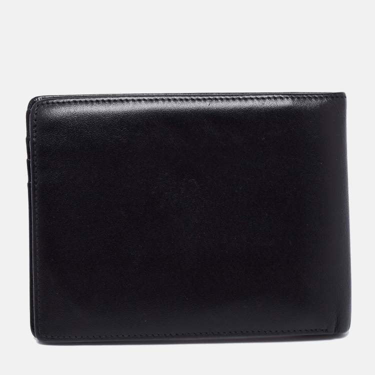 مملوكة مسبقًا Montblanc Black Leather Meisterstuck Bifold Wallet