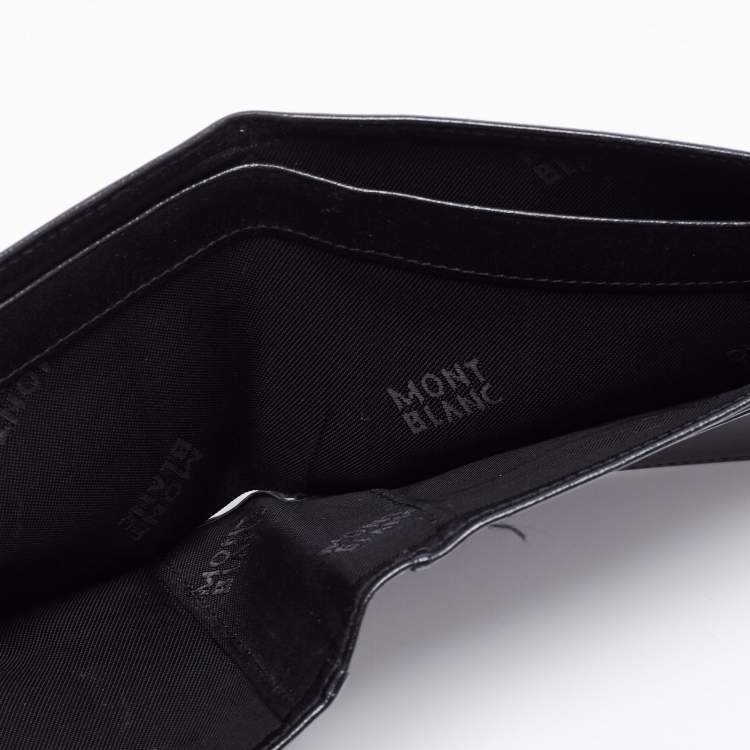 مملوكة مسبقًا Montblanc Black Leather Meisterstuck Bifold Wallet