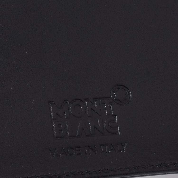 مملوكة مسبقًا Montblanc Black Leather Meisterstuck Bifold Wallet