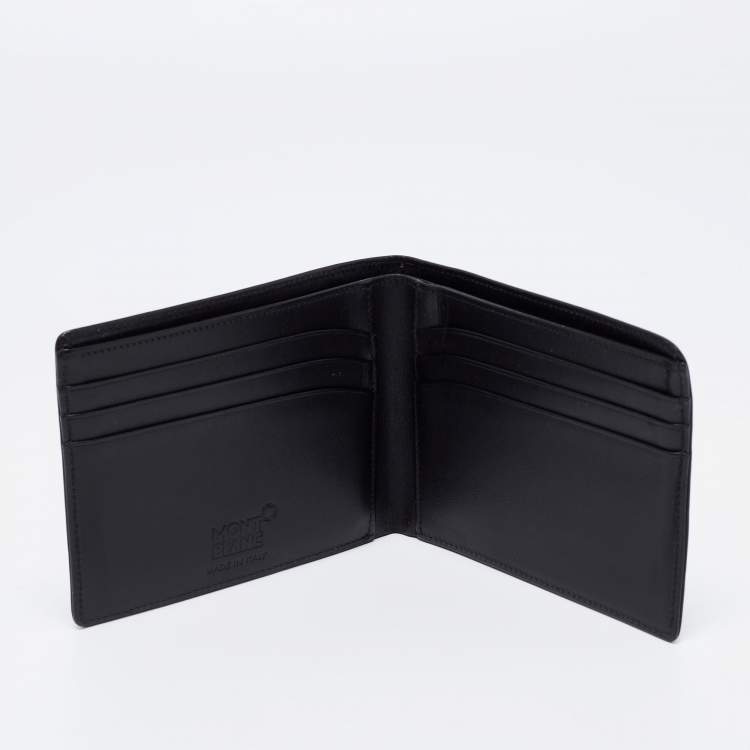 مملوكة مسبقًا Montblanc Black Leather Meisterstuck Bifold Wallet