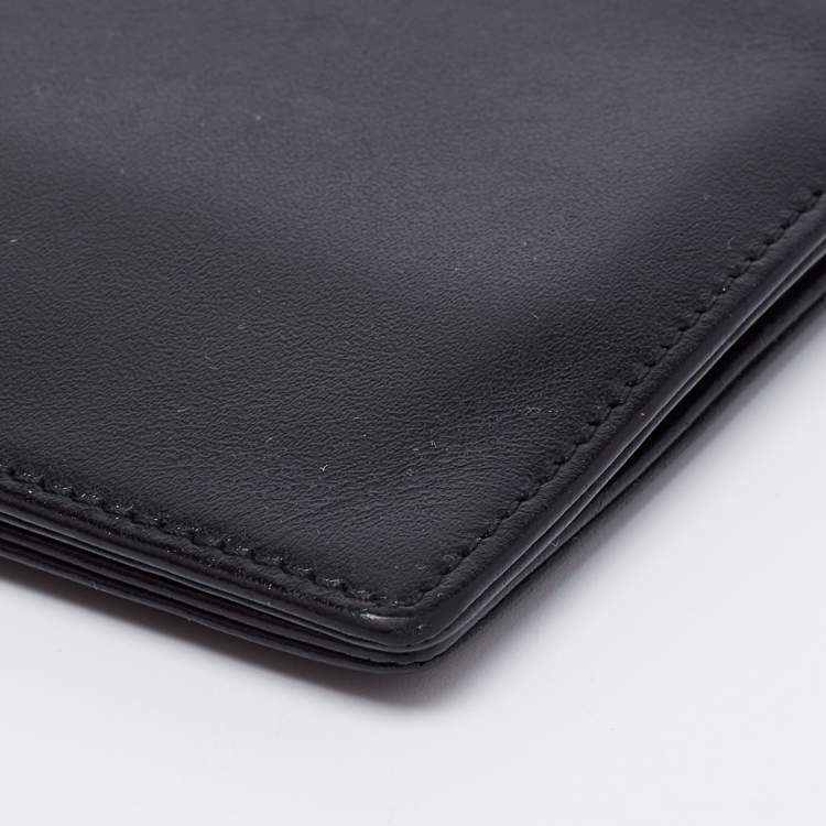 مملوكة مسبقًا Montblanc Black Leather Meisterstuck Bifold Wallet