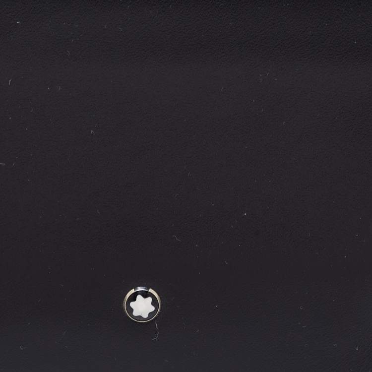 مملوكة مسبقًا Montblanc Black Leather Meisterstuck Bifold Wallet