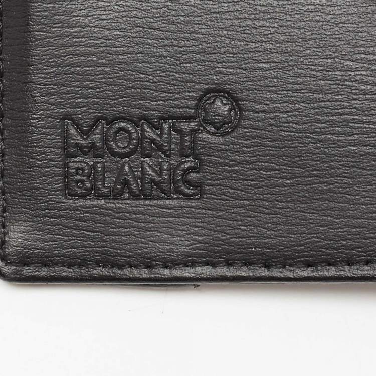 Pre Owned Montblanc Black Canvas and Leather Mesiterstuck Bifold Wallet
