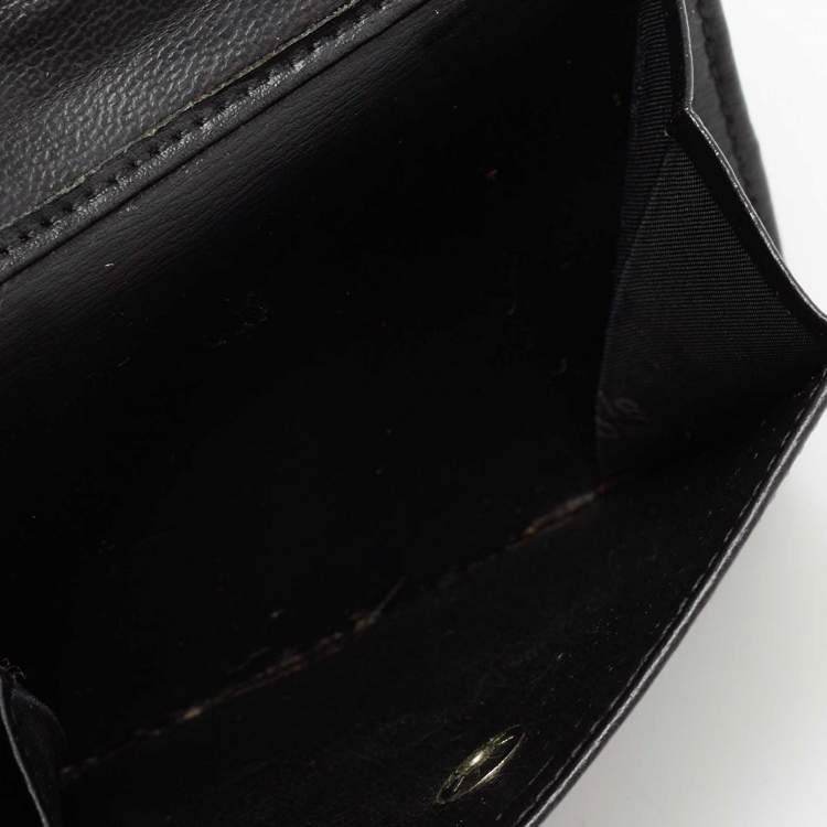 Pre Owned Montblanc Black Canvas and Leather Mesiterstuck Bifold Wallet