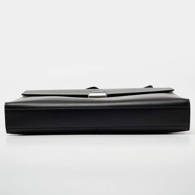 Pre Owned Montblanc Black Leather Meisterstück Briefcase