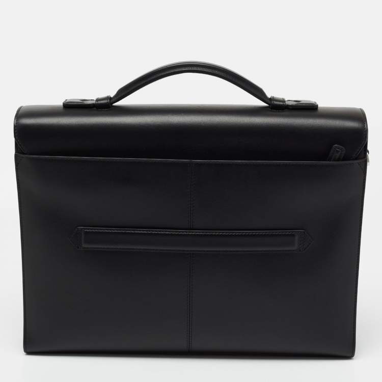 Pre Owned Montblanc Black Leather Meisterstück Briefcase