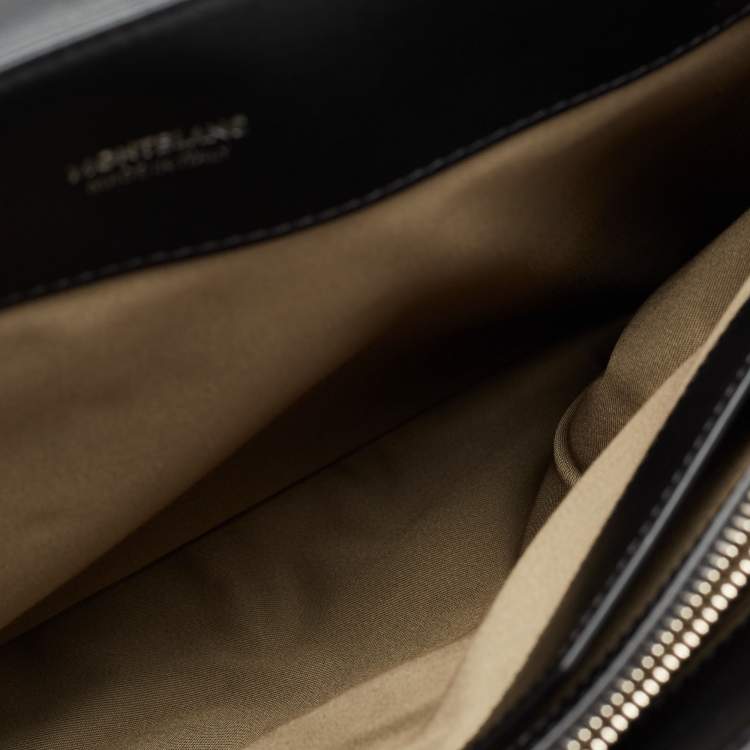Pre Owned Montblanc Black Leather Meisterstück Briefcase