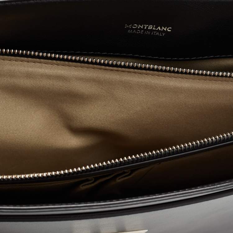 Pre Owned Montblanc Black Leather Meisterstück Briefcase