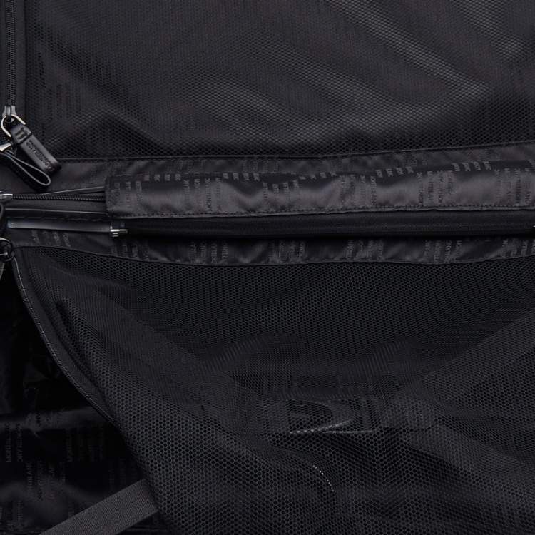 Pre Owned Montblanc Black Polycarbonate Nightflight Trolley Luggage