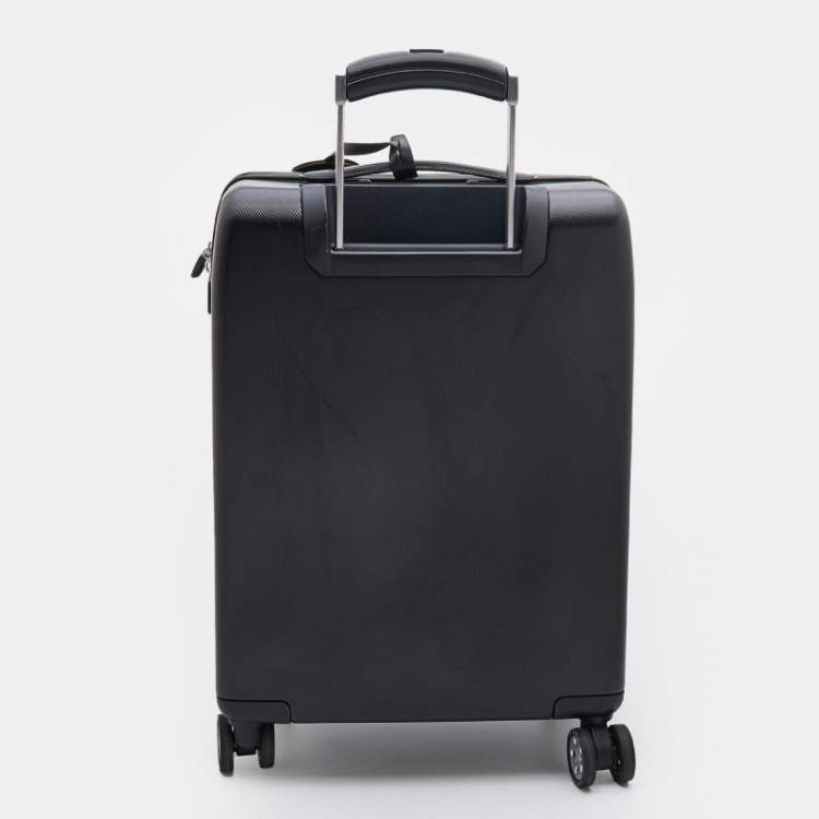 Pre Owned Montblanc Black Polycarbonate Nightflight Trolley Luggage