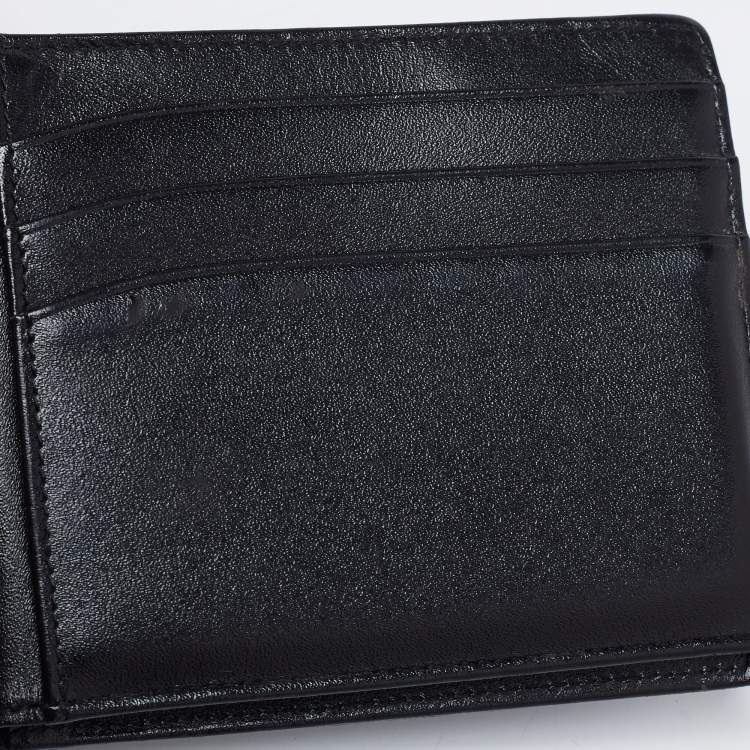 مملوكة مسبقًا Montblanc Black Leather Meisterstuck 12CC Bifold Wallet