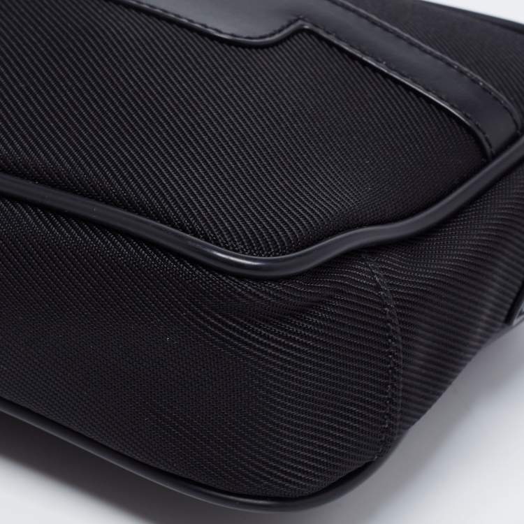 Pre Owned Montblanc Black Canvas And Leather Extreme 2.0 Pouch