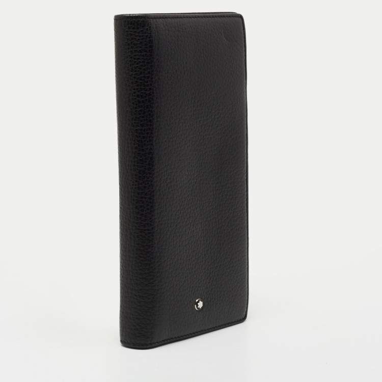 مملوكة مسبقًا Montblanc Black Leather Meisterstck 14CC Long Bifold Wallet