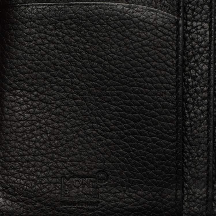 مملوكة مسبقًا Montblanc Black Leather Meisterstck 14CC Long Bifold Wallet
