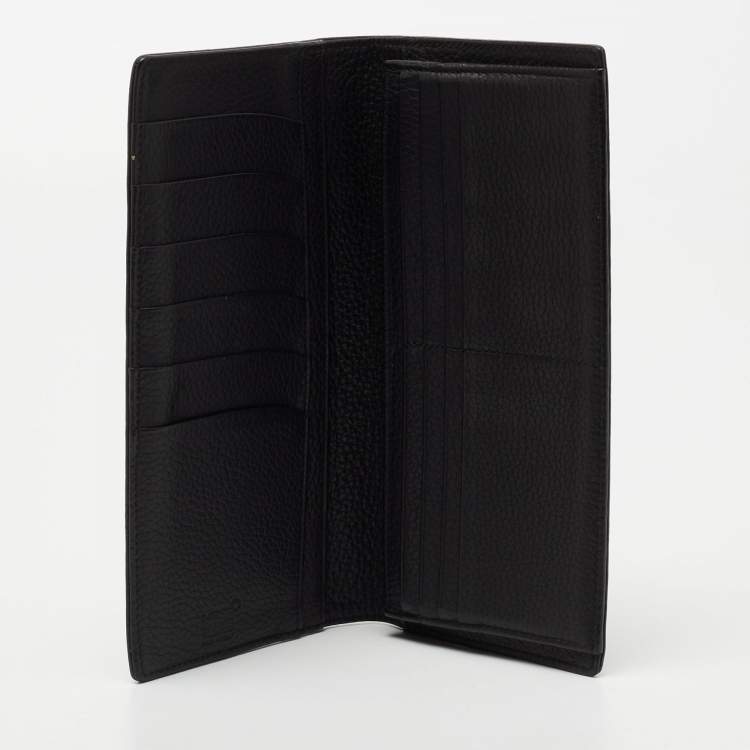 مملوكة مسبقًا Montblanc Black Leather Meisterstck 14CC Long Bifold Wallet