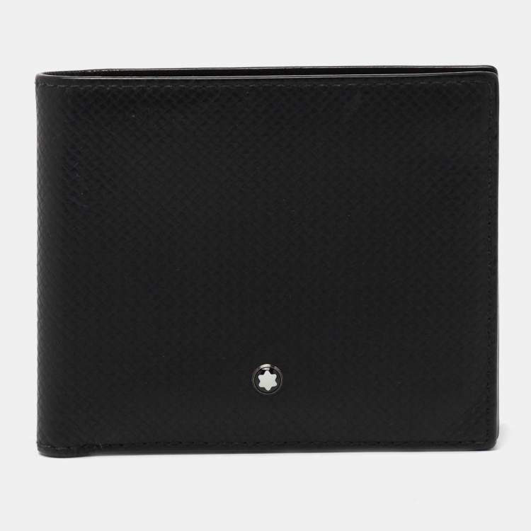 مملوكة مسبقًا Montblanc Black Leather Meisterstuck Bifold Wallet