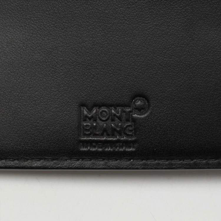 مملوكة مسبقًا Montblanc Black Leather Meisterstuck Bifold Wallet