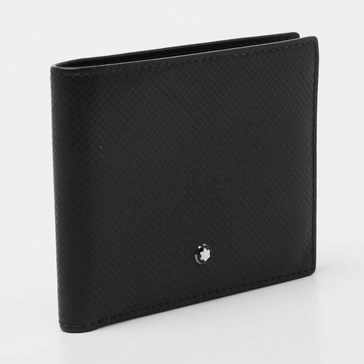 مملوكة مسبقًا Montblanc Black Leather Meisterstuck Bifold Wallet