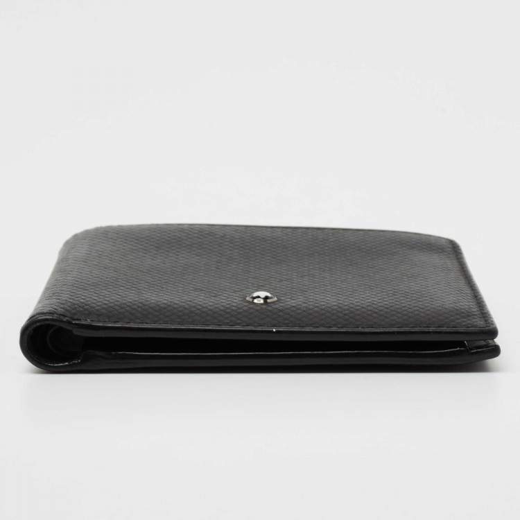 مملوكة مسبقًا Montblanc Black Leather Meisterstuck Bifold Wallet