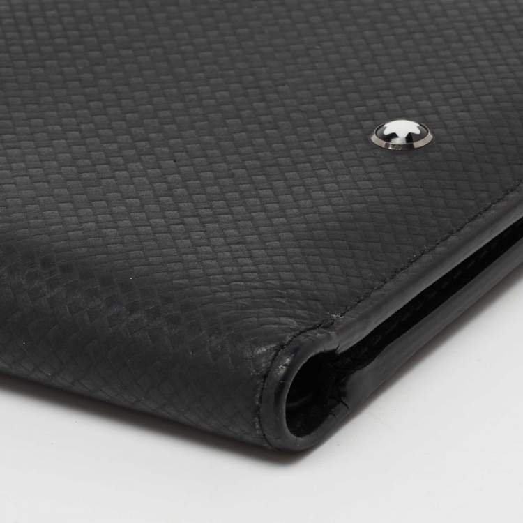 مملوكة مسبقًا Montblanc Black Leather Meisterstuck Bifold Wallet