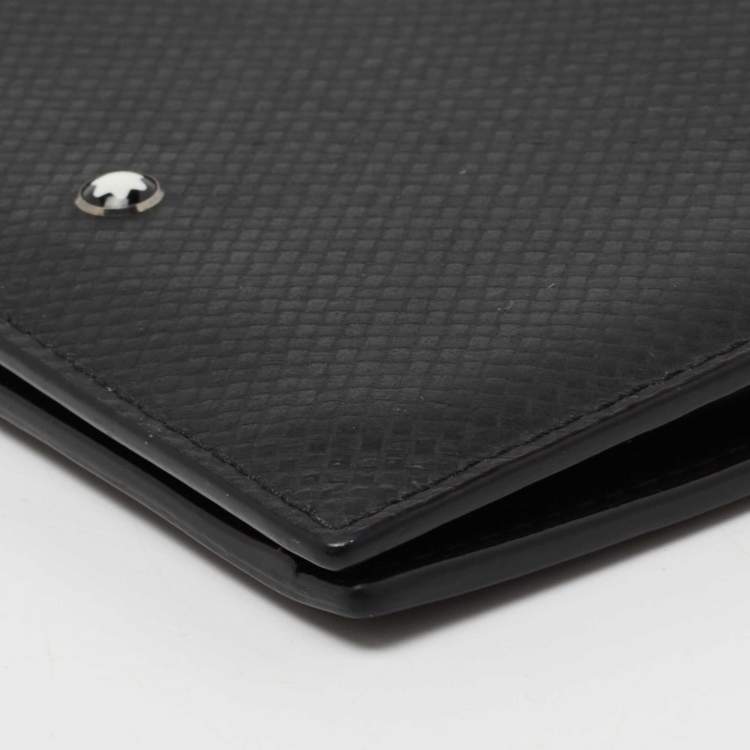 مملوكة مسبقًا Montblanc Black Leather Meisterstuck Bifold Wallet