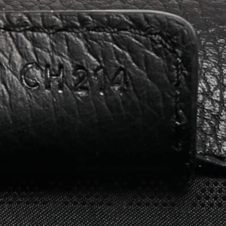Pre Owned Montblanc Black Leather Meisterstuck Single Gusset Briefcase