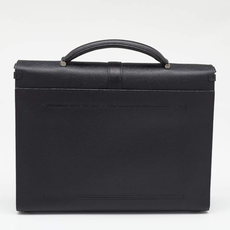 Pre Owned Montblanc Black Meisterstuck Leather Briefcase